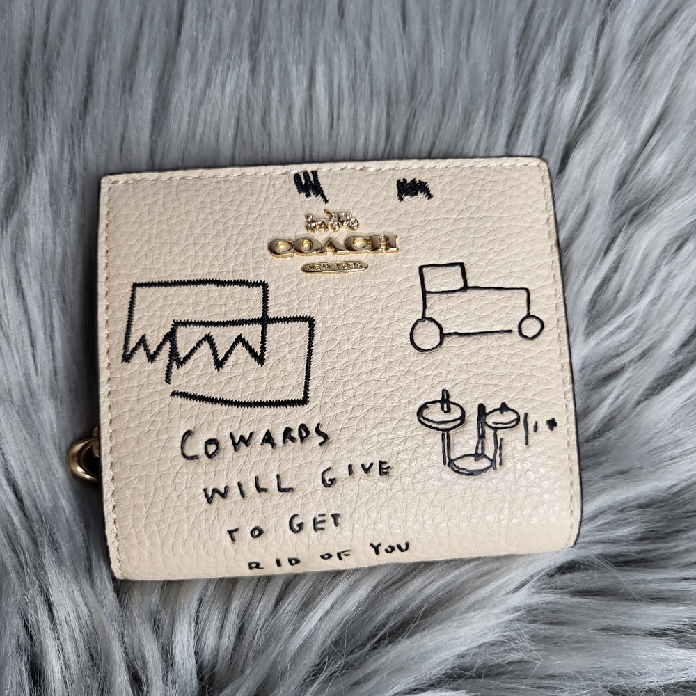 Coach jean michel Basquiat snap wallet *sold*